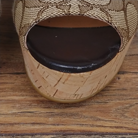 Coach Ferry Signature Platform Wedge Heels - Picture 11 of 14